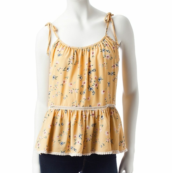 Yellow Floral Top - Picture 1 of 3